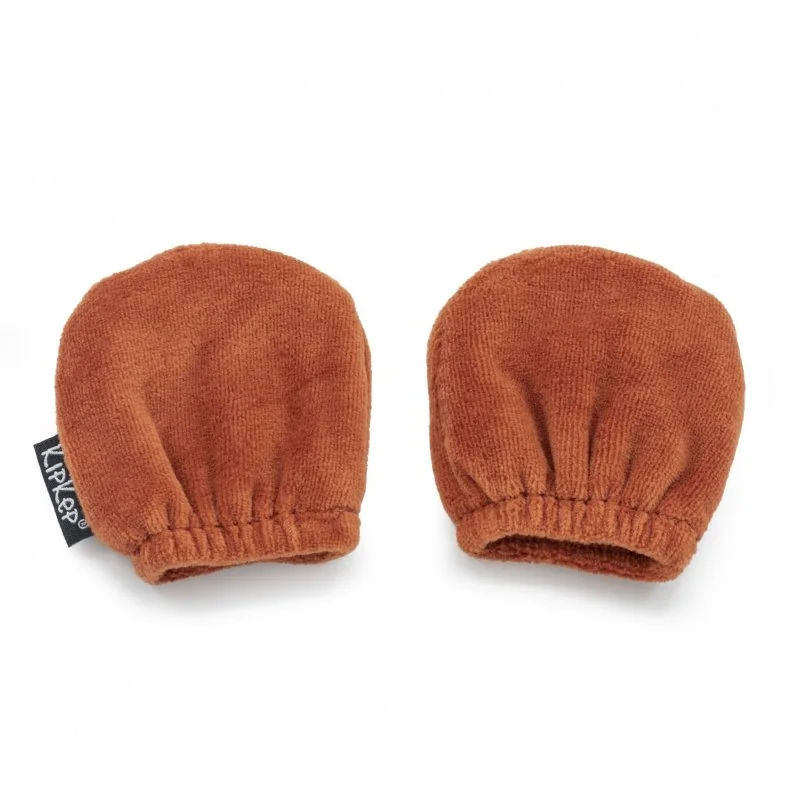 KipKep dětské rukavice proti poškrábání MITTENS Rusty Spice 