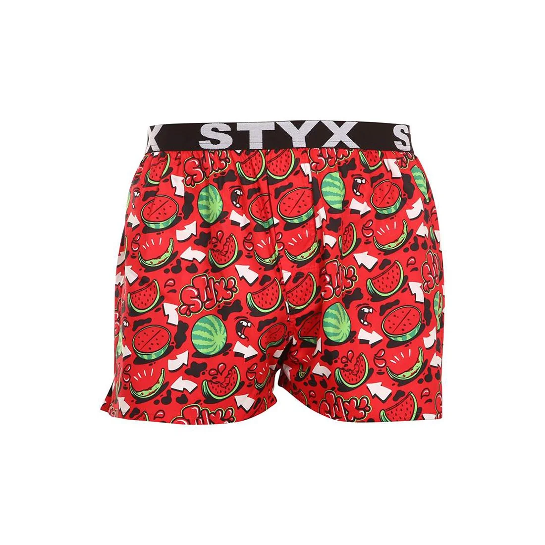 Styx Pánské trenky art sportovní guma melouny (B1459) XL 