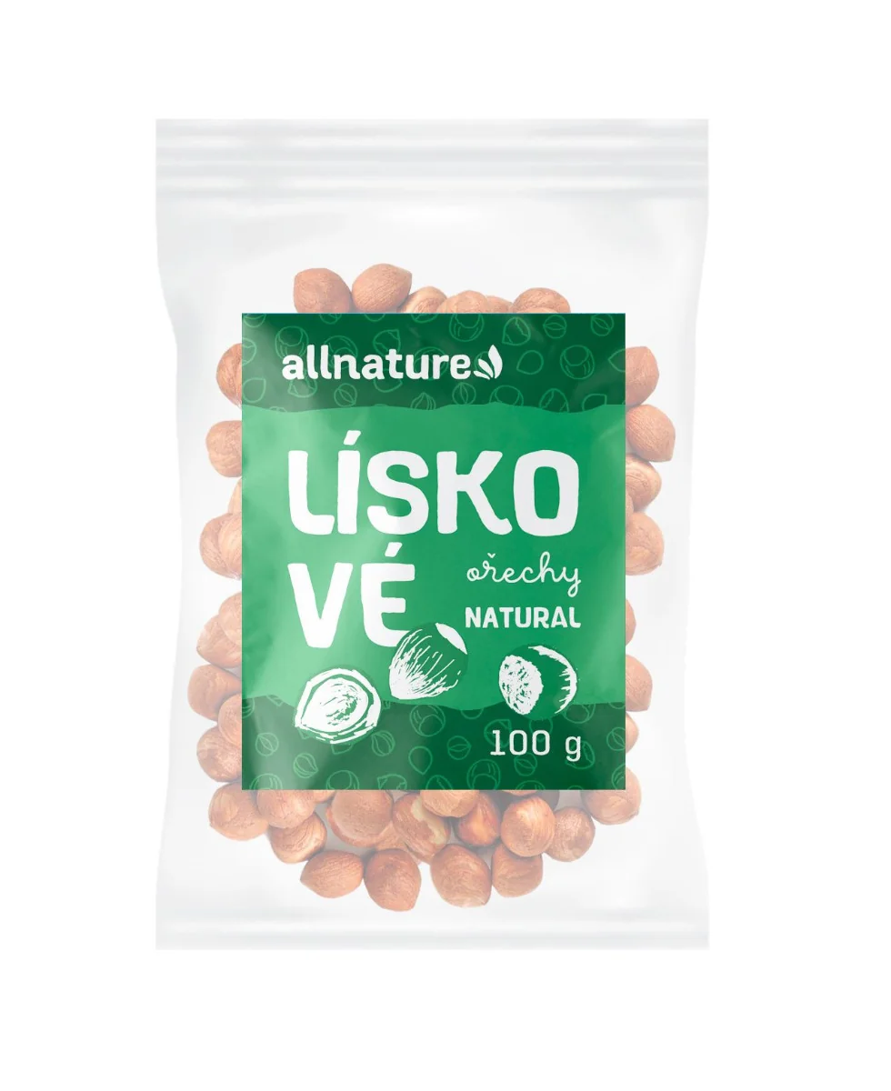 Allnature Lískové ořechy jádra 100 g