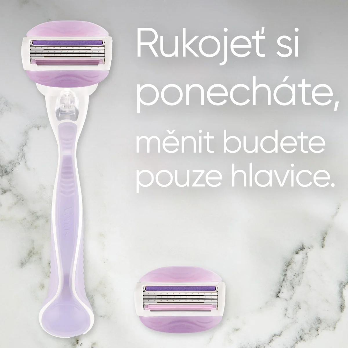 Gillette Venus ComfortGlide Breeze dámský holicí strojek 1 ks + 2 hlavice