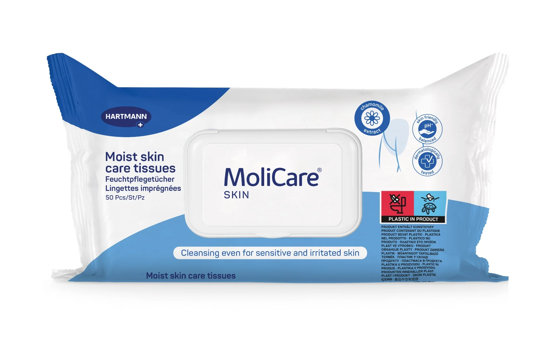 MoliCare Skin Vlhké čisticí ubrousky 50 ks