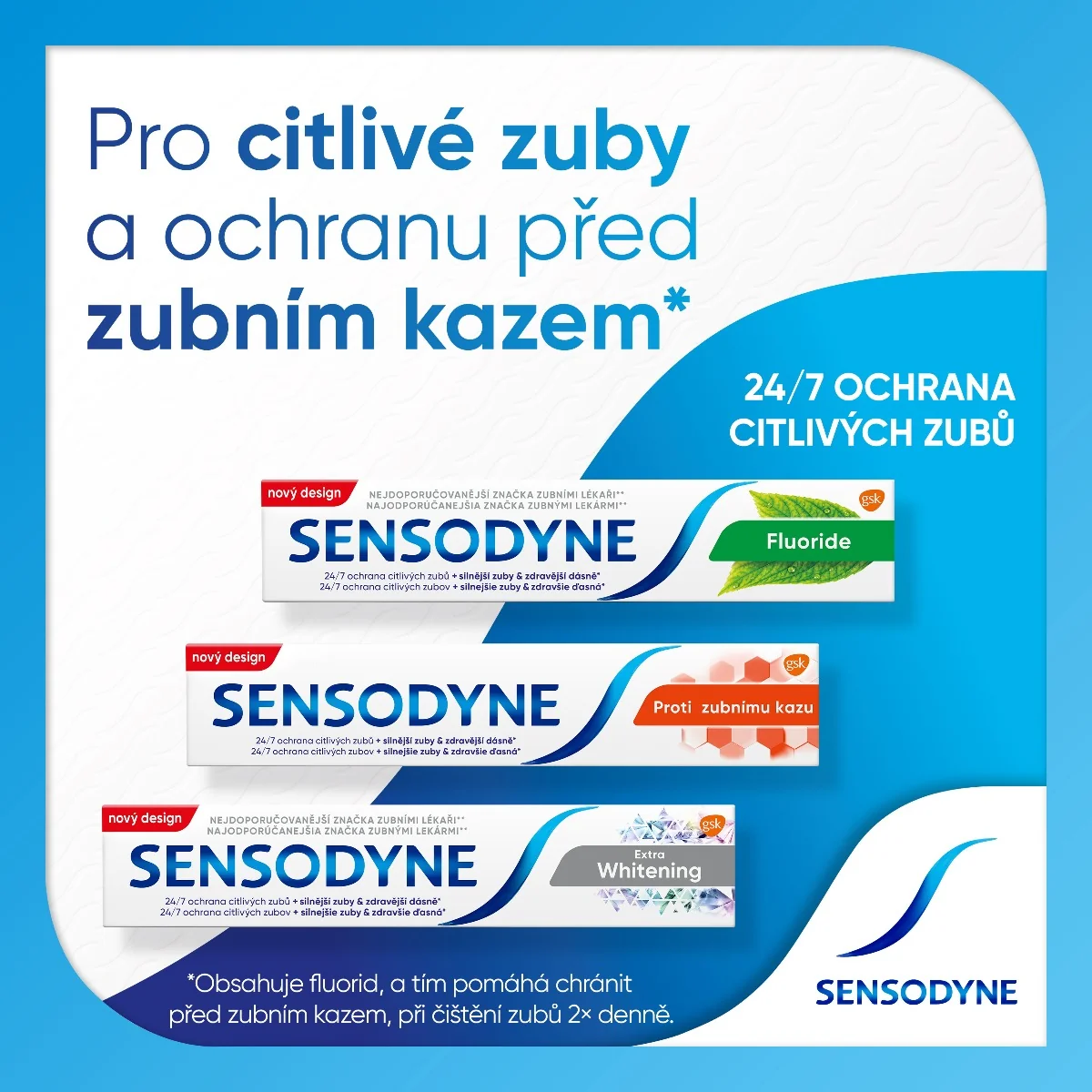 Sensodyne Fluoride zubní pasta 75 ml