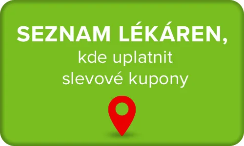 Najít nejbližší dermocentrum. Seznam lékáren, kde uplatnit slevové kupony