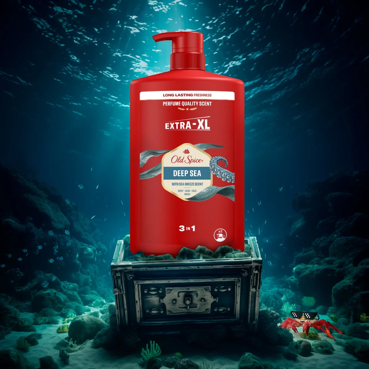 Old Spice Deep Sea Sprchový gel a šampon 1000 ml