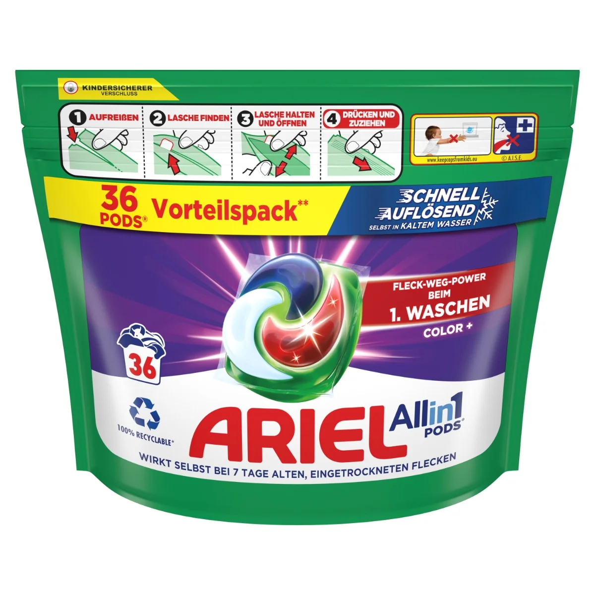 Ariel Color Plus Prací kapsle 36 ks