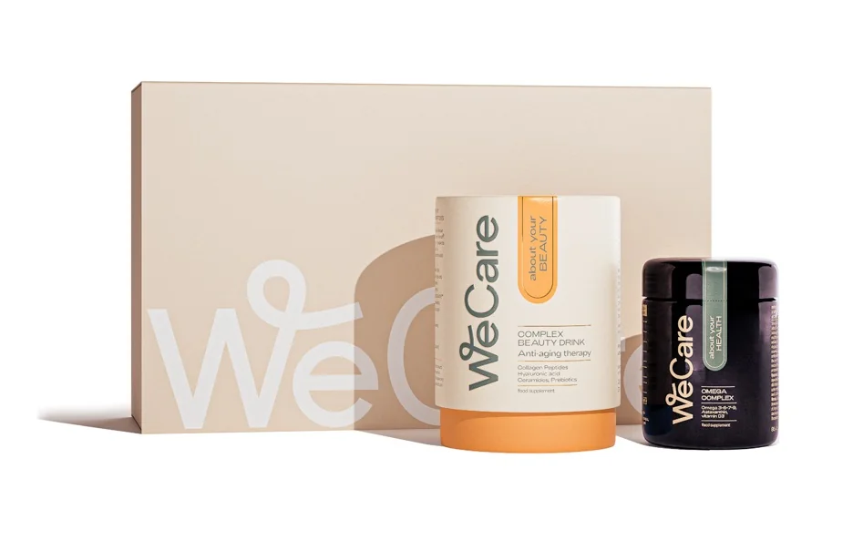 WeCare about your CHRISTMAS BEAUTY drink 28 sáčků + Omega 60 kapslí