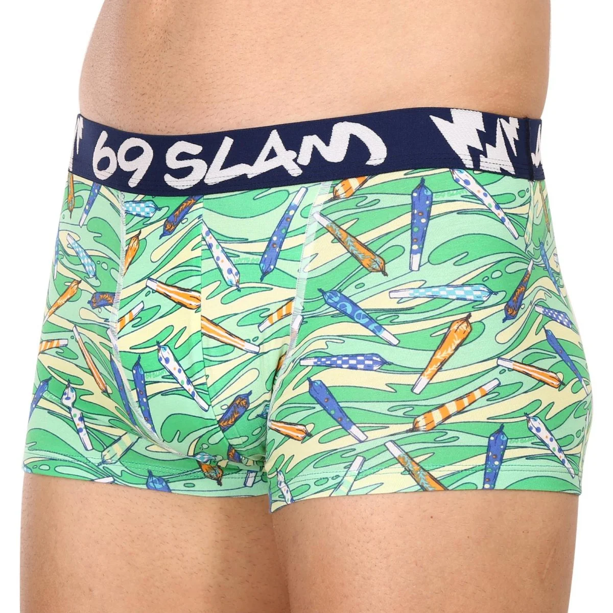 69SLAM Pánské boxerky hip bamboo vegan 420 eliyah (MHBVGN-BB) XL 