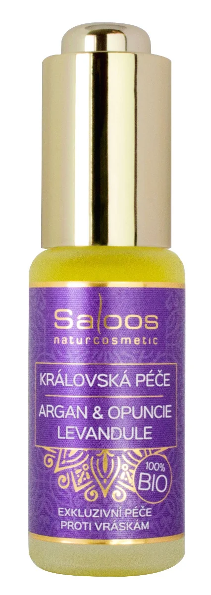 Saloos BIO Královská péče Argan & Opuncie & Levandule 20 ml