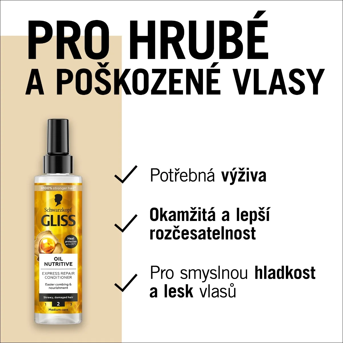 Gliss Oil Nutritive kondicionér ve spreji 200 ml