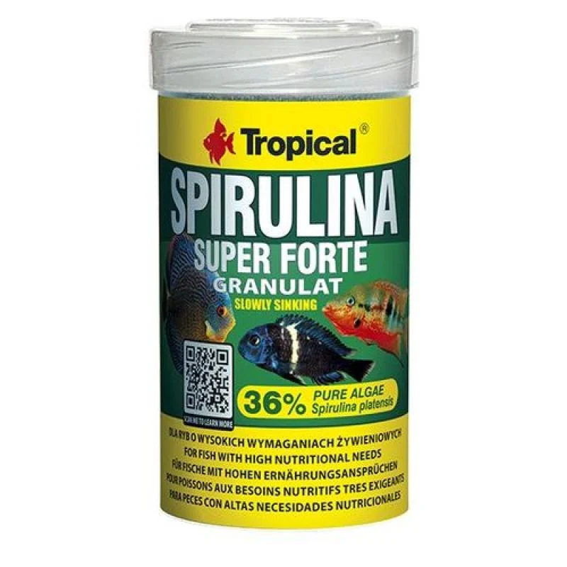 Tropical Super Spirulina Forte Granulat 100ml/60g granulované krmivo se spirulinou 