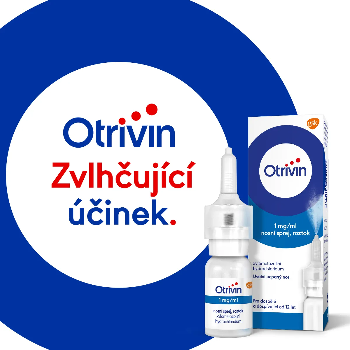 Otrivin Nosní sprej s dávkovačem 1 mg/ml roztok 10 ml