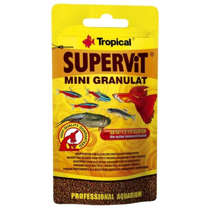 Tropical Supervit Mini Granulat 10g mnohosložkové krmivo pro akvarijní ryby