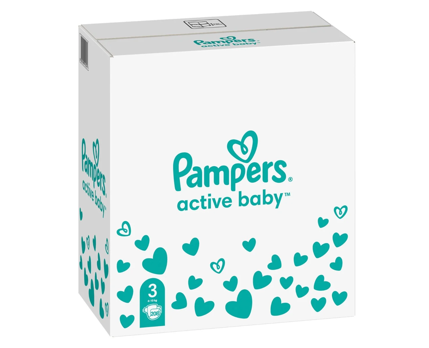 Pampers Active Baby Midi vel. 3 dětské pleny 208 ks