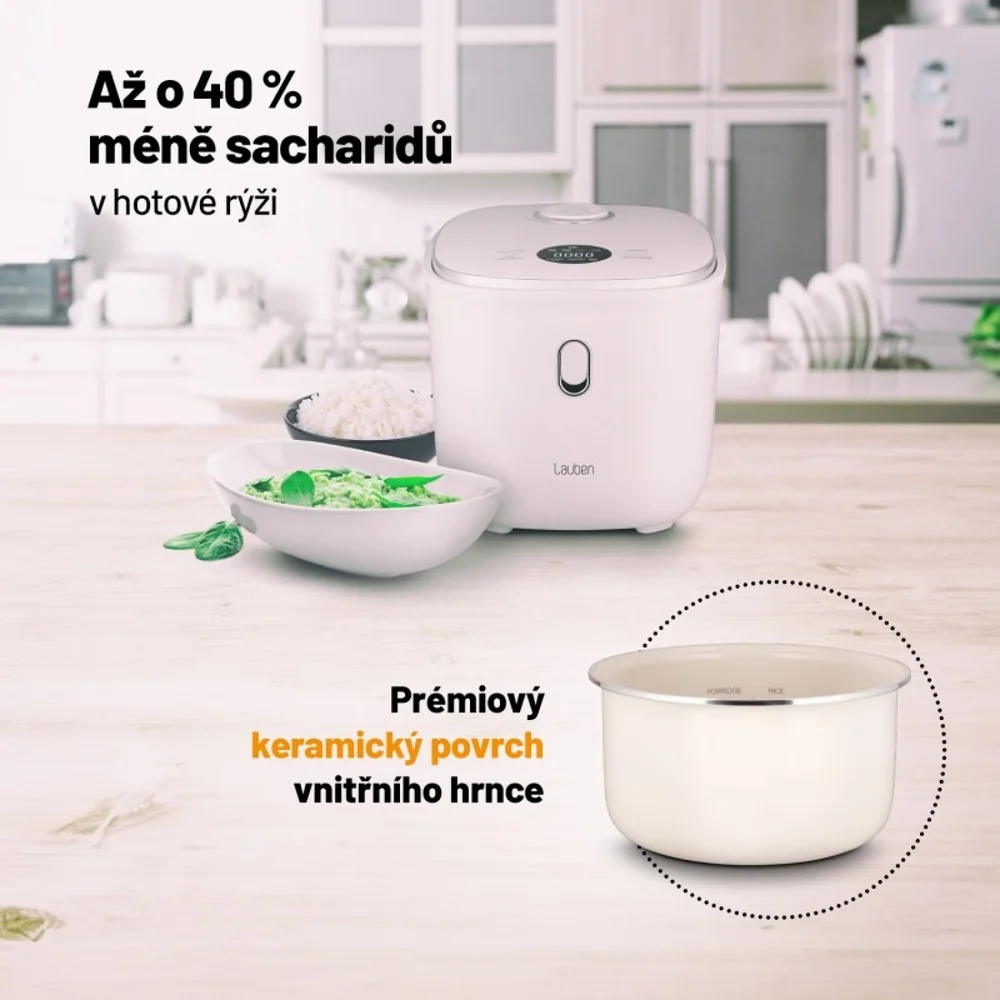 Lauben Low Sugar Rice Cooker 3000WT multifunkční rýžovar 