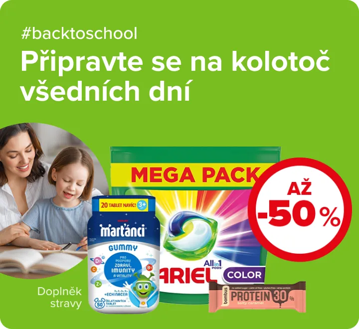 Připravte se na kolotoč všedních dní. Zpátky do školy. #backtoschool. Slevy až 50 %.