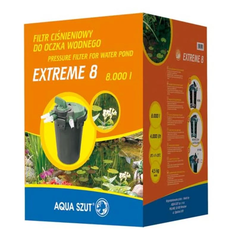 Aqua Exotic AQUA SZUT EXTREME 8 tlakový filtr na 8.000l, 4.000 l/h ideální s KASKADA 3600