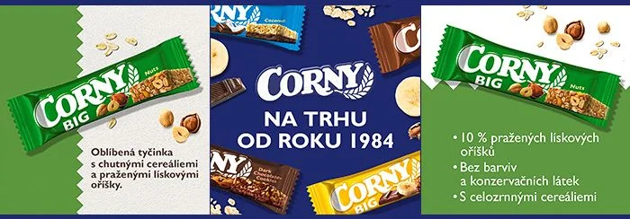 Corny BIG lískový oříšek müsli tyčinka 50 g