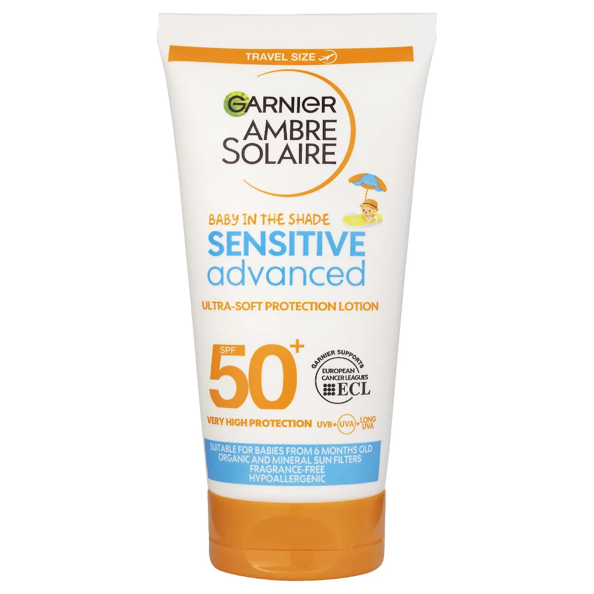 Garnier Ambre Solaire Kids Sensitive Advanced SPF50+ opalovací mléko pro citlivou dětskou pokožku 50 ml