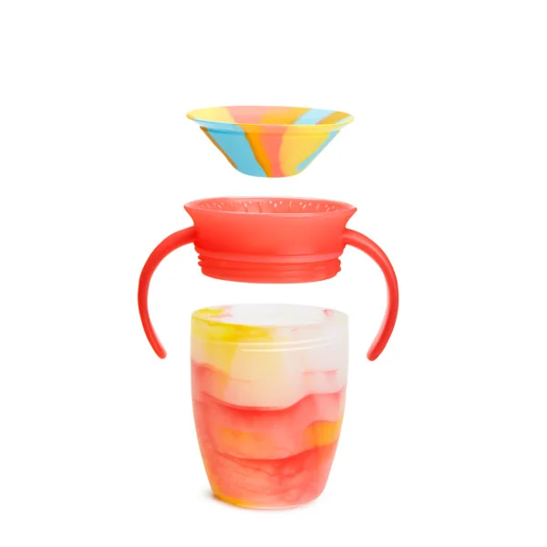 Munchkin Miracle 360° Tie Dye Cup Tropical 6m+ 2x207 ml žlutý a červený