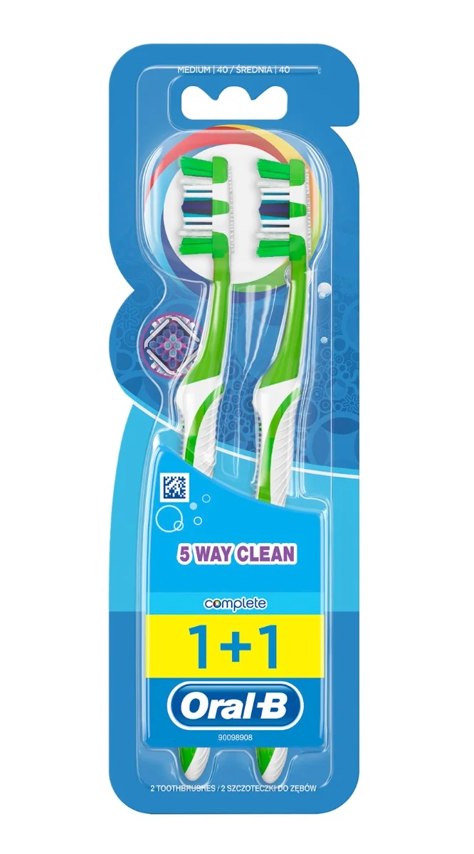 Oral-B Complete 5 Way Clean zubní kartáček 2 ks