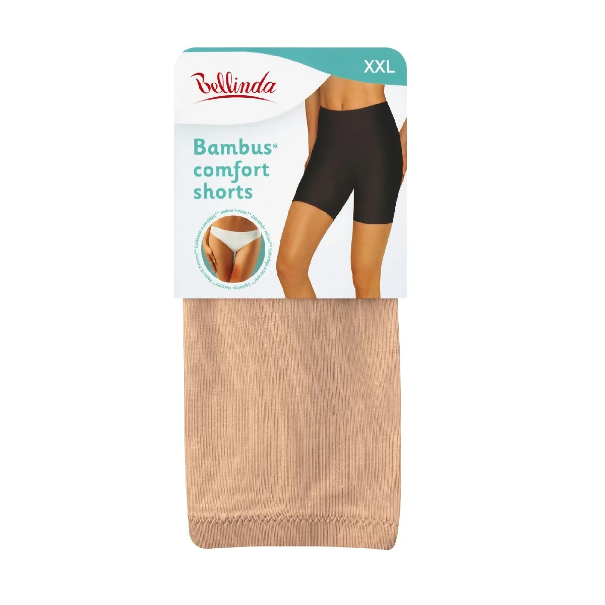 Bellinda BAMBUS Comfort Shorts vel. XXL dámské spodní šortky béžové