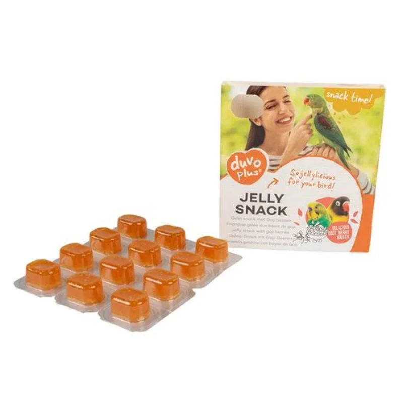 Duvo+ Jelly snack pro papoušky 5g x12ks želé pochoutkyka s plody goji 