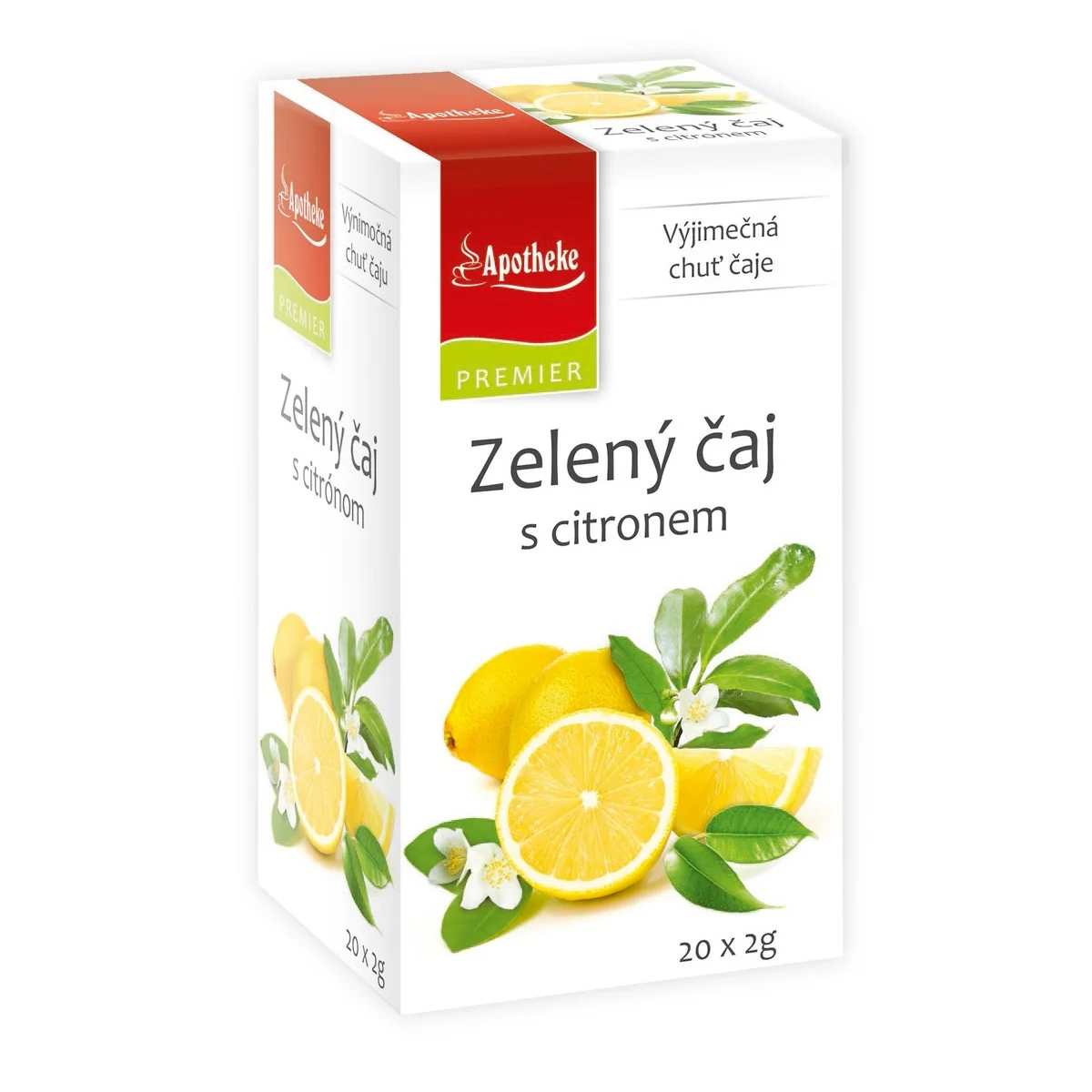 Apotheke Zelený čaj s citronem nálevové sáčky 20x2 g