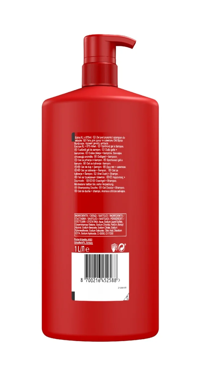 Old Spice Wolfthorn Pánský Sprchový gel a šampon 1000 ml