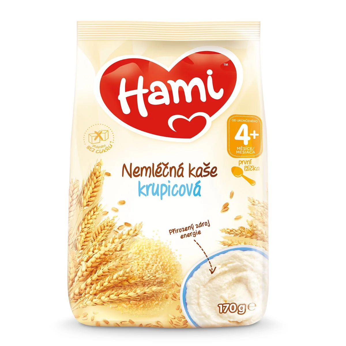 Hami Nemléčná kaše krupicová 170 g