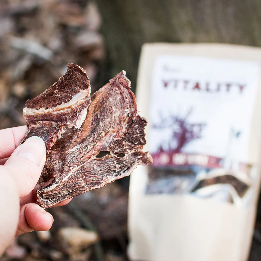 Akinu VITALITY Jerky jelen pamlsek pro psy 50 g 