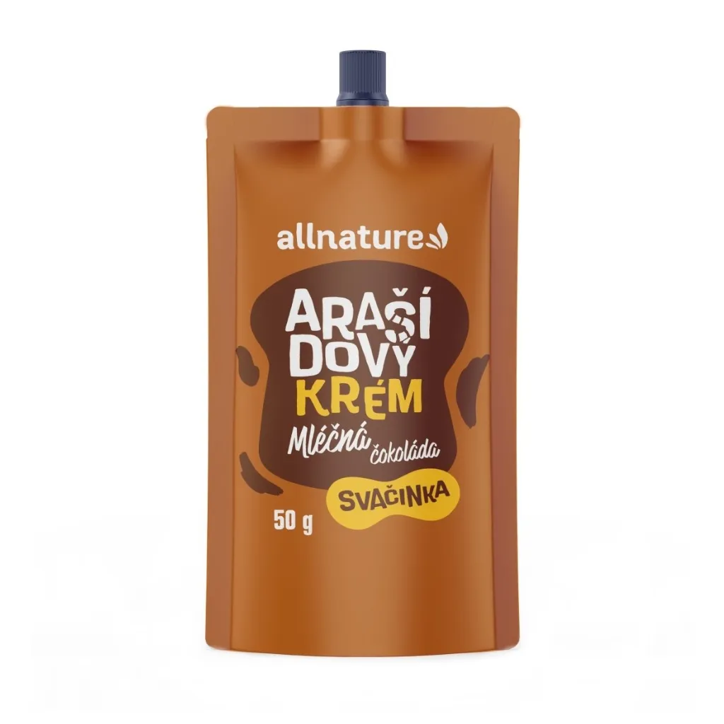 Allnature Arašídový krém s mléčnou čokoládou 50 g