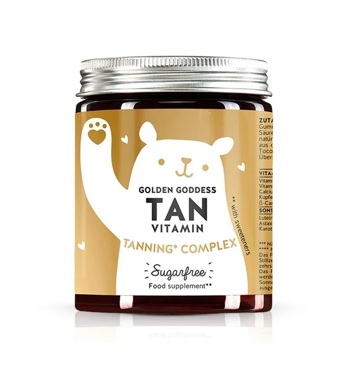 Bears With Benefits Golden Goddess Tan vitaminy s antioxidanty pro podporu opálení 60 ks