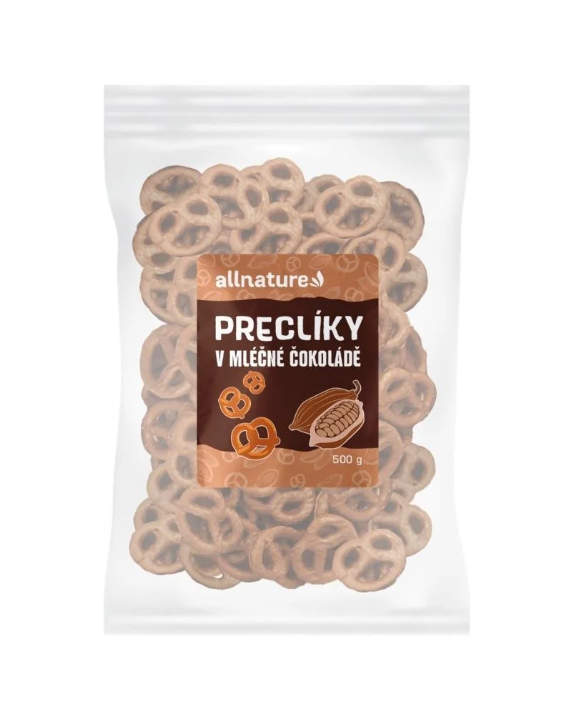 Allnature Preclíky v mléčné čokoládě 500 g