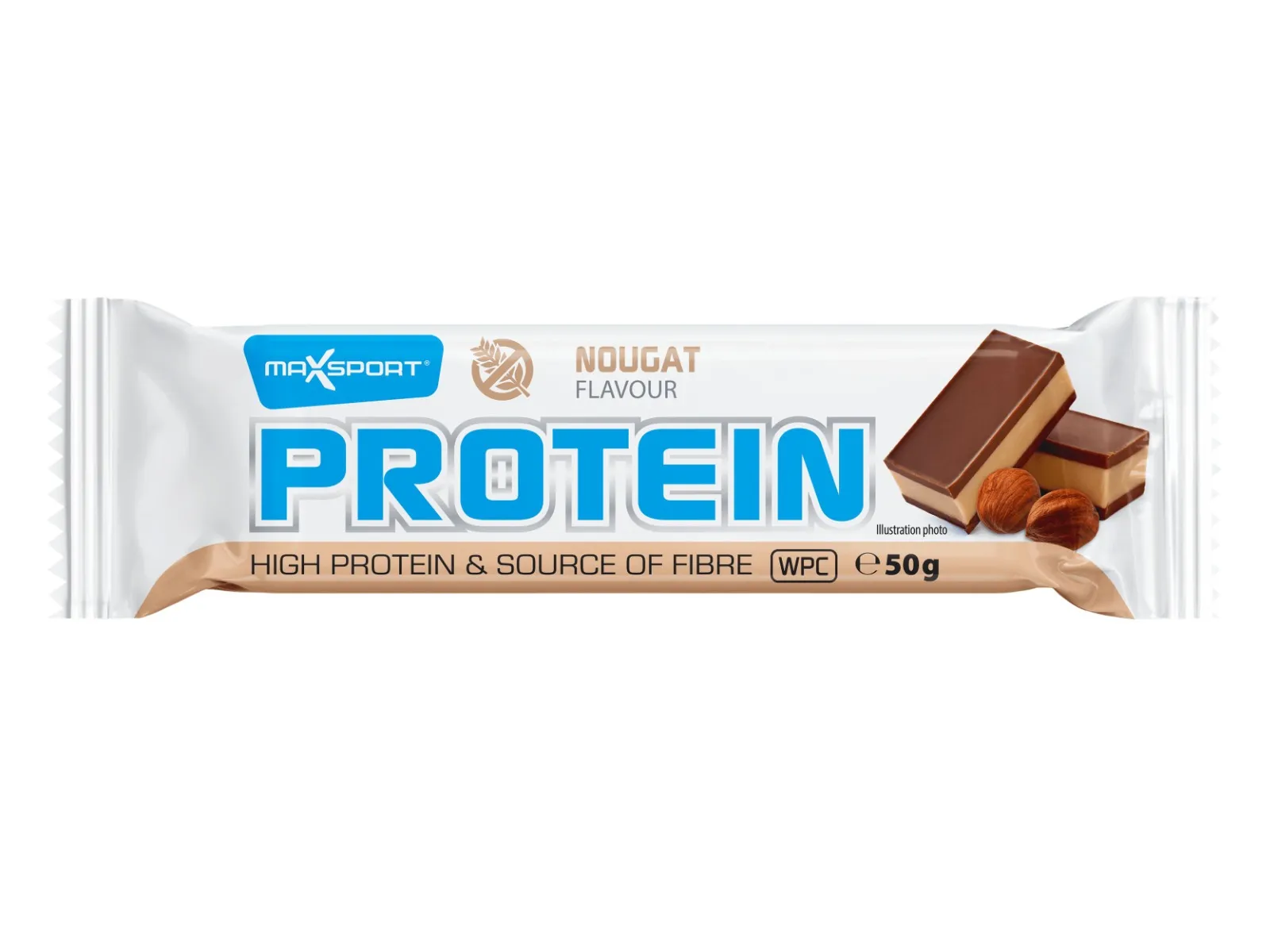 Max Sport Proteinová tyčinka nugát 50 g