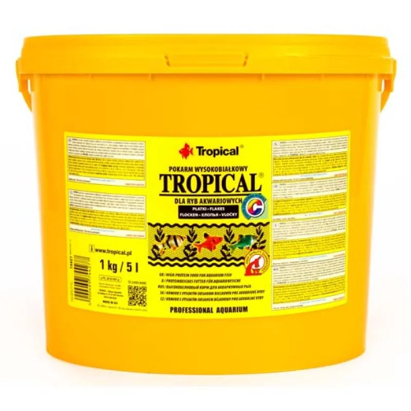 Tropical Tropical 5l/1kg vysokoproteinové krmivo pro akvarijní ryby 