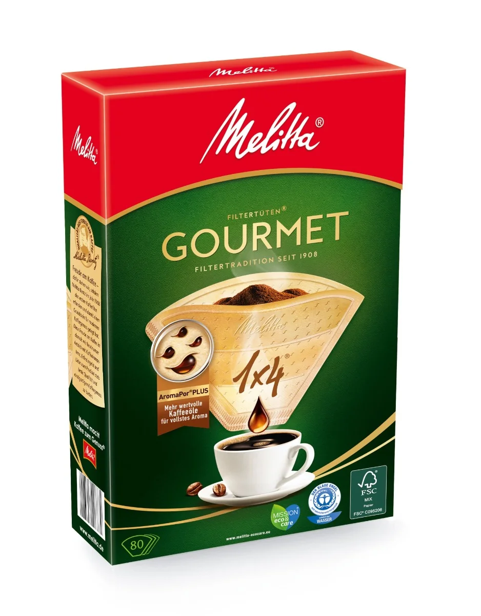 Melitta Gourmet 1x4 kávové filtry 80 ks