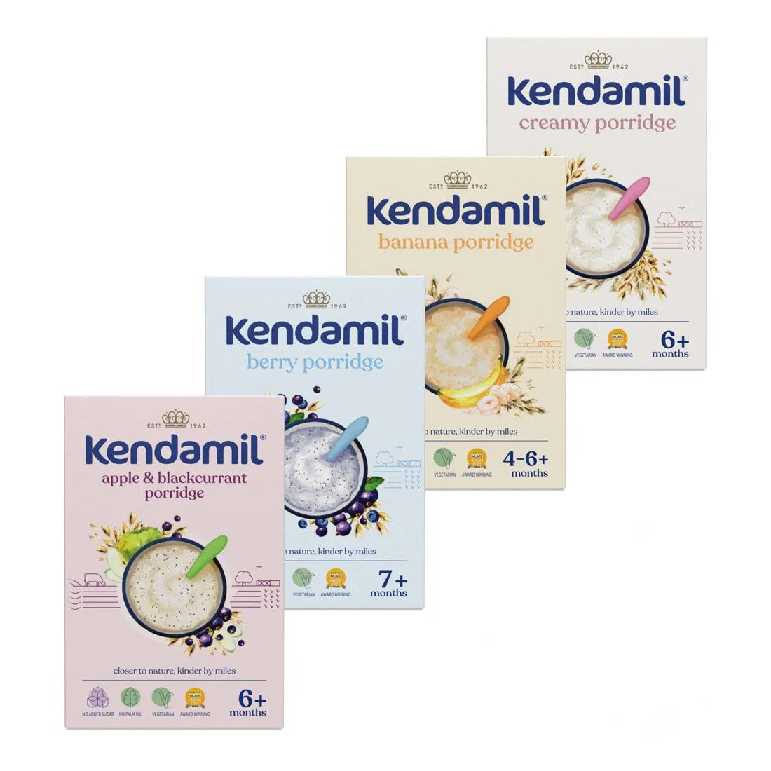 Kendamil Variace mléčných kaší 4x150 g