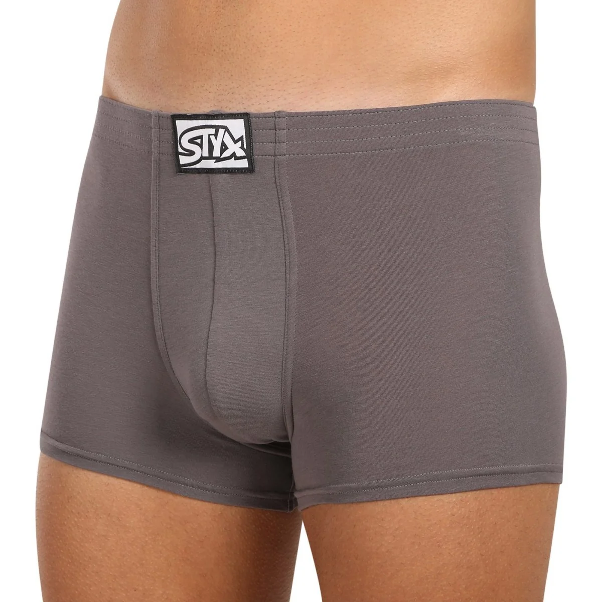 Styx 3PACK pánské boxerky klasická guma tmavě šedé (3Q1063) XL 