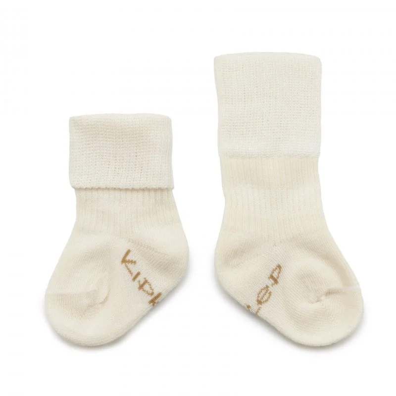 KipKep dětské ponožky Stay-on-Socks NEWBORN 1pár Off White 