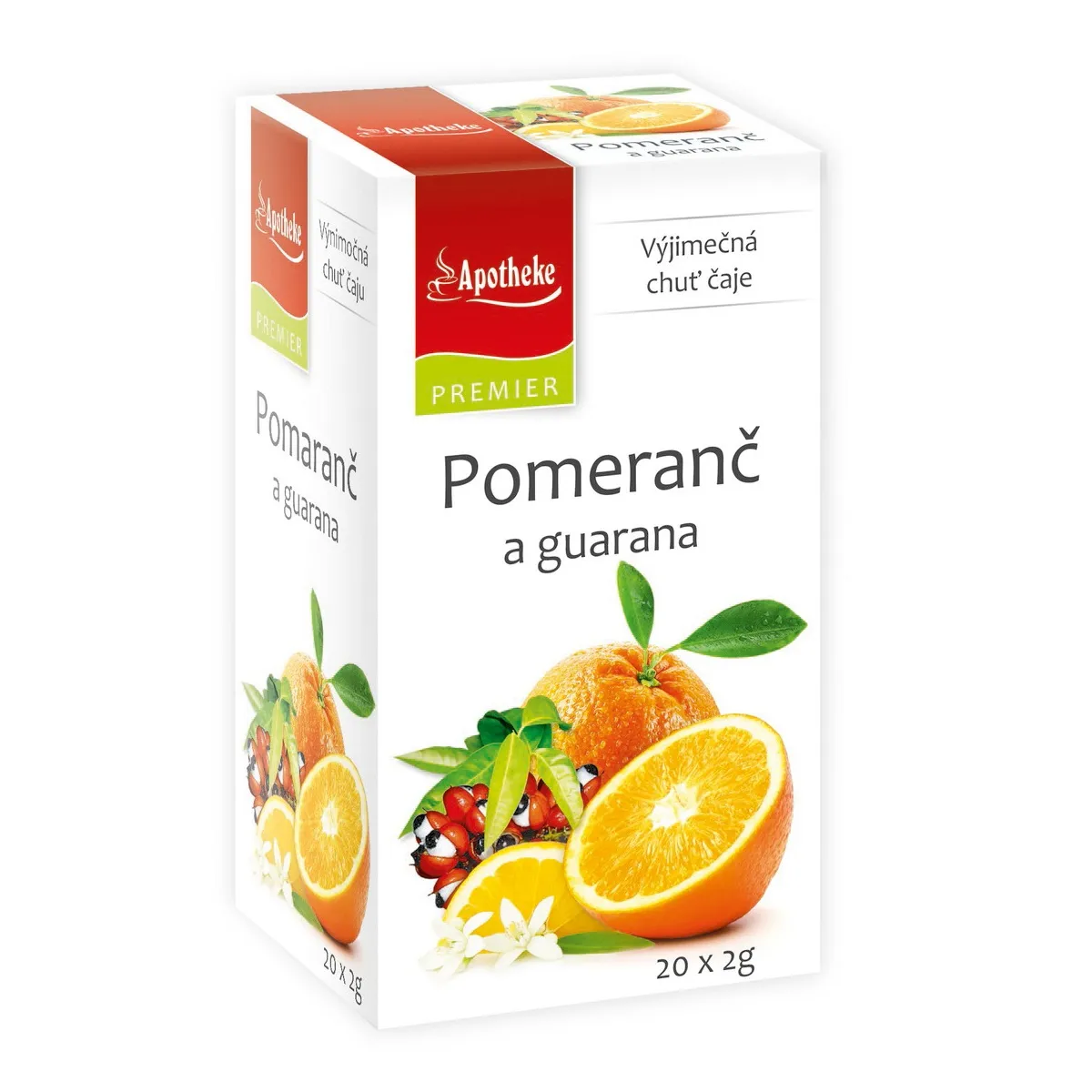 Apotheke Pomeranč a guarana čaj nálevové sáčky 20x2 g