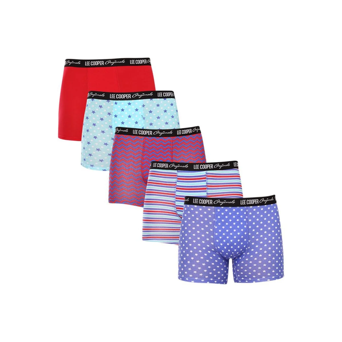 Lee Cooper 5PACK pánské boxerky vícebarevné (LCU3200700C-1763048) M