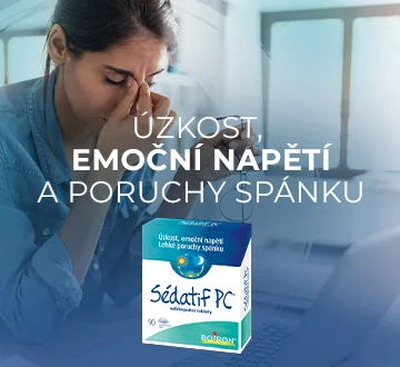 Boiron Sédatif PC 90 tablet. Úzkost, emoční napětí a poruchy spánku.