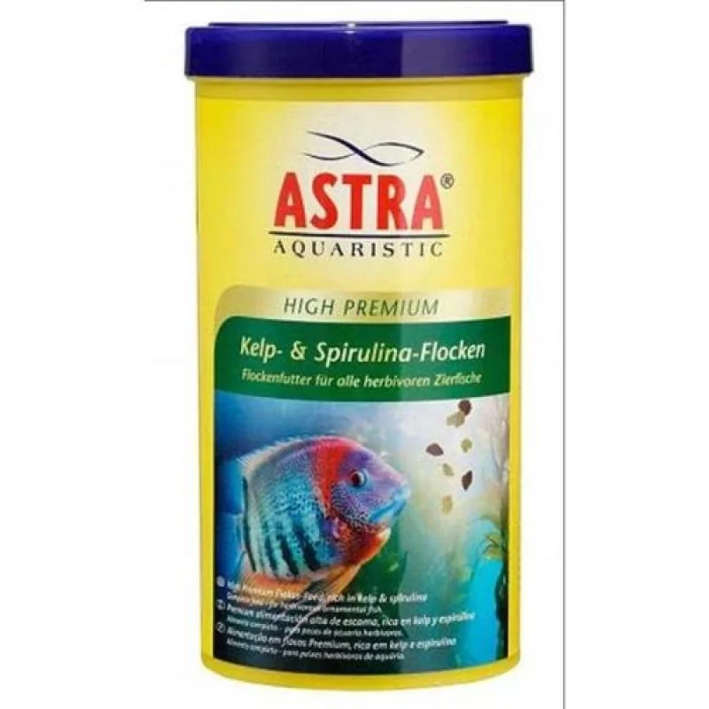 Astra HIGH PREMIUM KELP & SPIRULINA FLOCKEN  250ml/ 53g Prémiové vločkové krmivo s