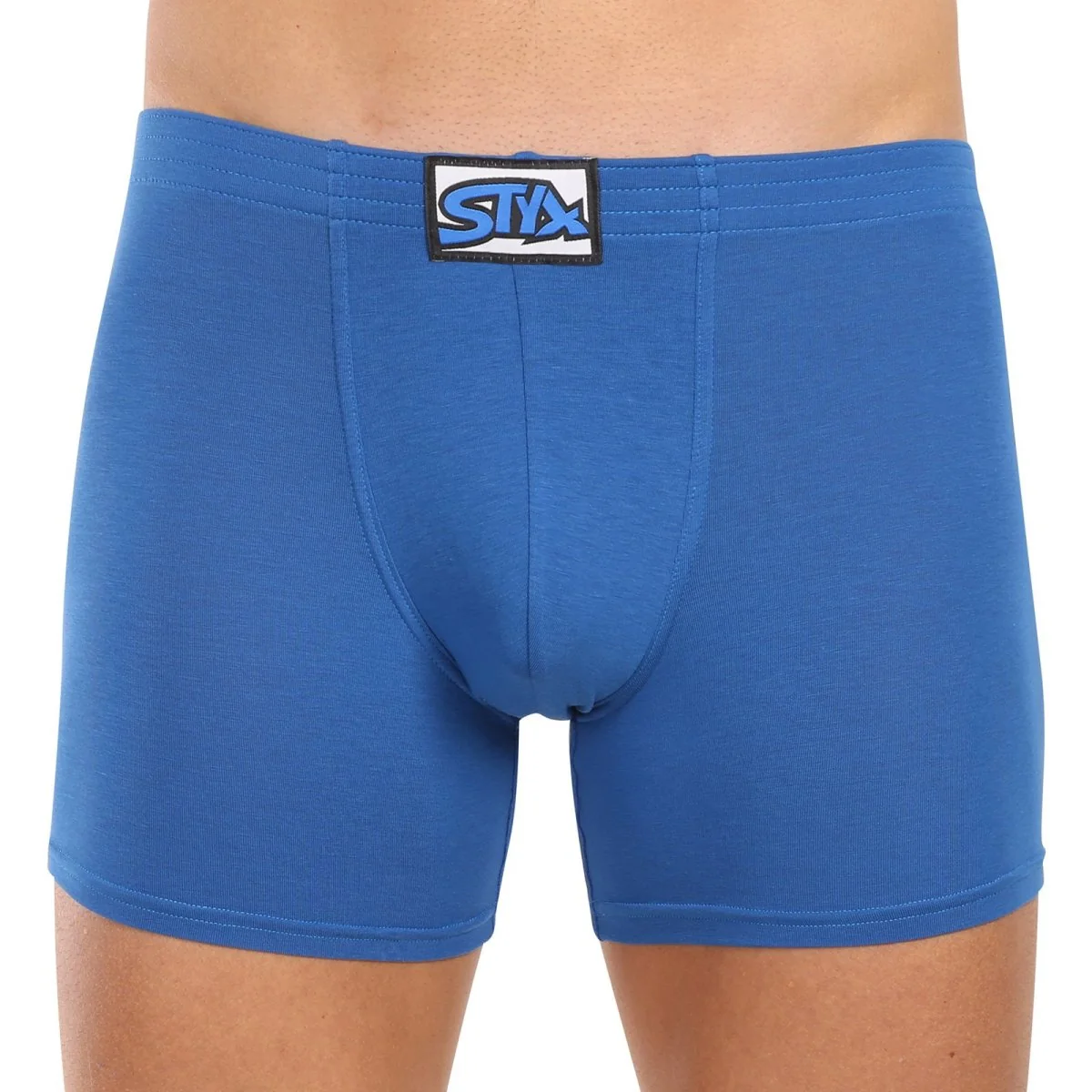 Styx 3PACK pánské boxerky long klasická guma modré (3F1167) XXL 