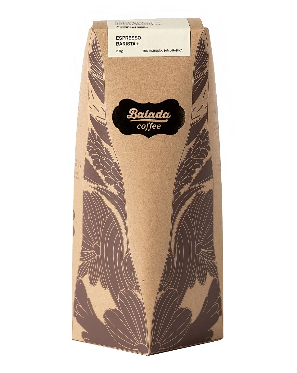 Balada Coffee Espresso Barista+ 80% Arabica 20% Robusta zrnková káva 250 g