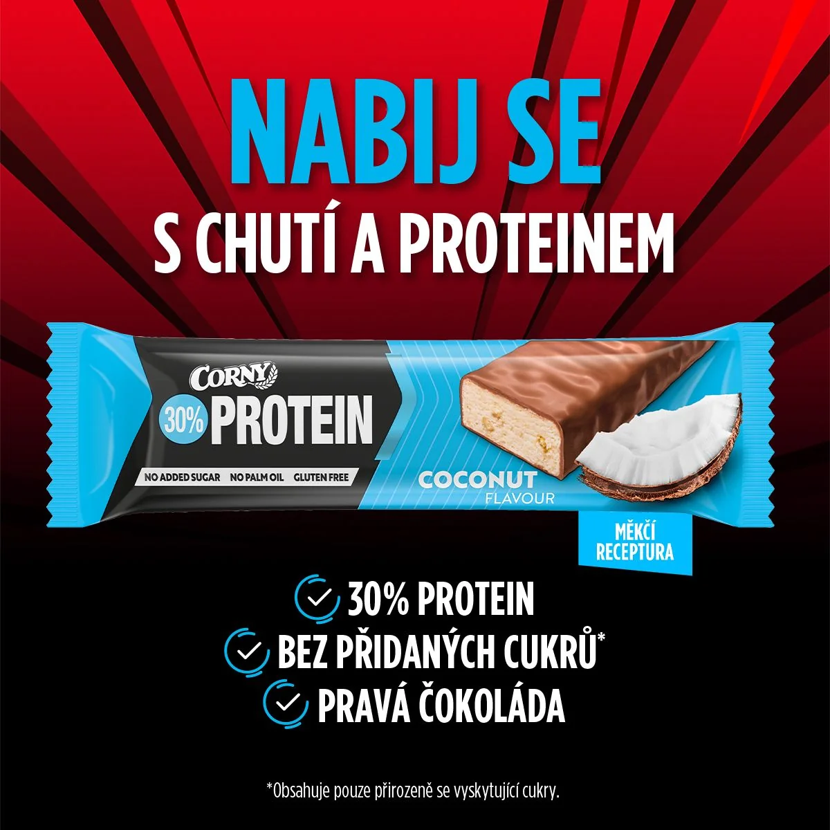 Corny Protein 30% kokos 50 g