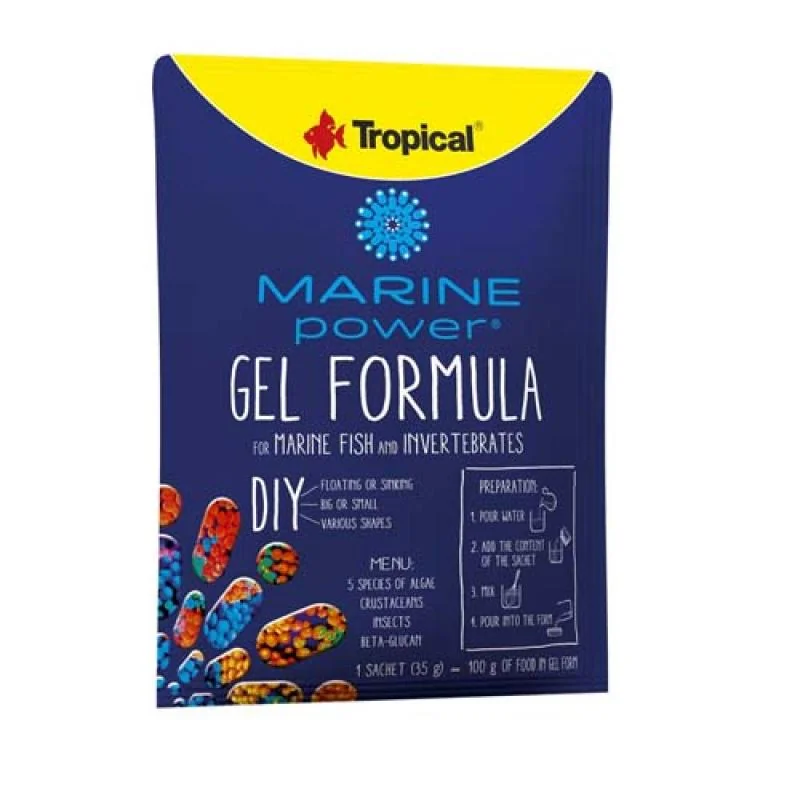 Tropical Marine Power Gel Formula 35g krmivo ve formě želé pro bezobratlé a mořské 