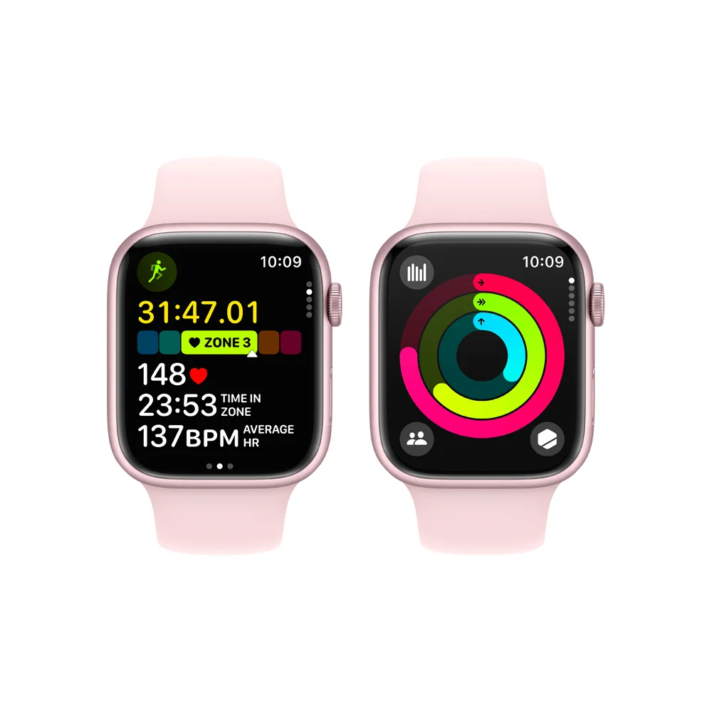 Apple Watch S9 45 mm sport band M/L smart hodinky Pink