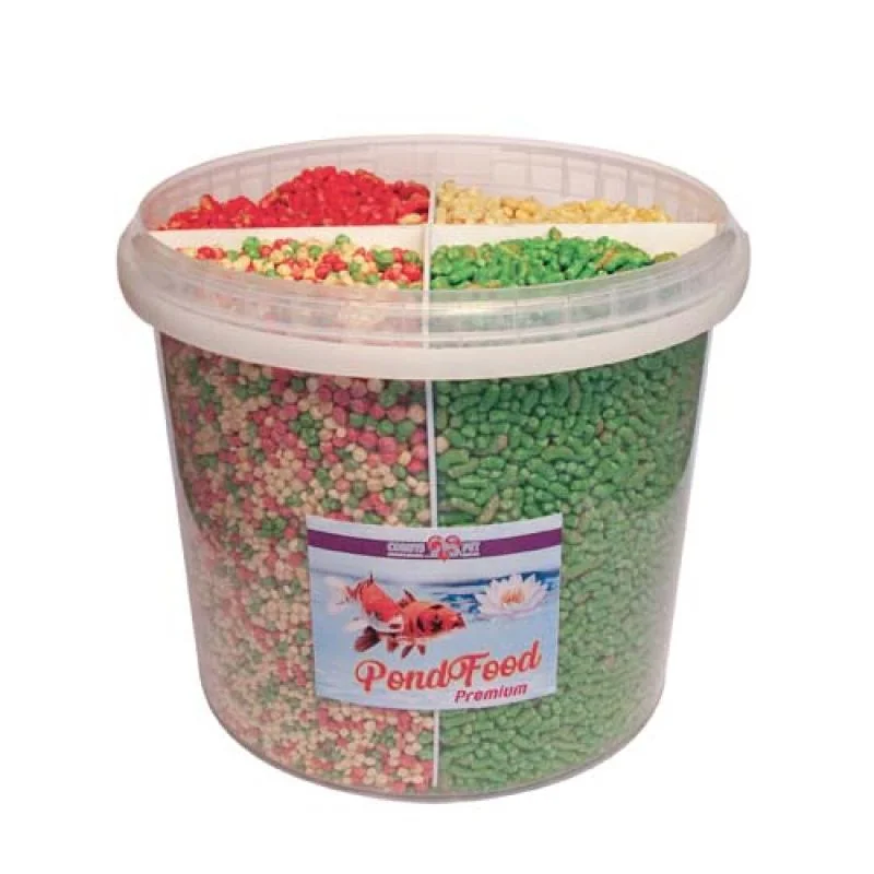 Cobbyspet POND MIX QUATTRO COMPLETE 5,5l / 650g čtyři různá krmiva v jednom balení 