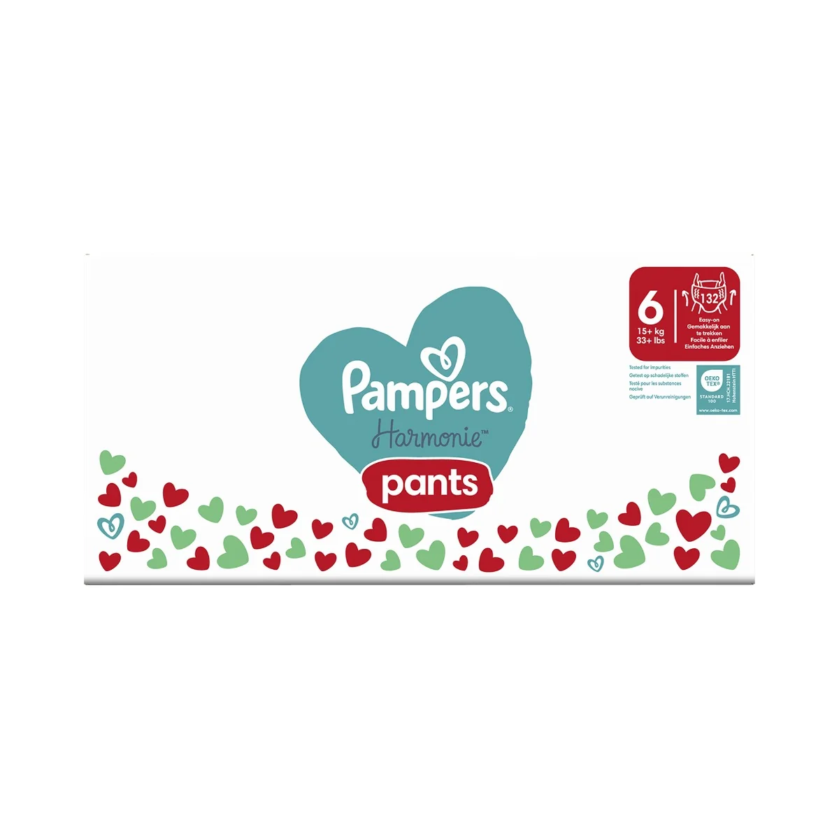 Pampers Harmonie vel. 6 15+ kg kalhotkové plenky 132 ks